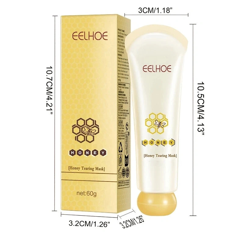 Honey Peel Off Mask Shrinks Pores Deep Clean Remove Dead Skin Blackhead Smooth Face Purifying Mask Oil Control Skin Care