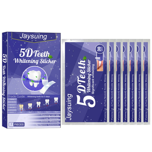 Jaysuing 5D Teeth Whitening Strips – At-Home Dental Brightening & Stain Removal