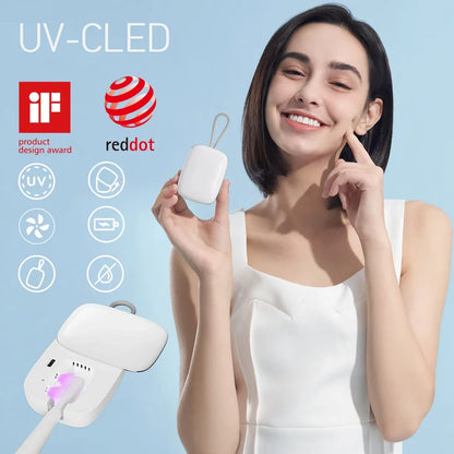 MINI UV Light Toothbrush Sterilizer Quick Fans Dry Holder Bathroom Equipment Charging Antibacteria Ultraviolet Tooth brush Box