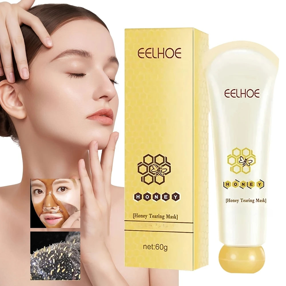 Honey Peel Off Mask Shrinks Pores Deep Clean Remove Dead Skin Blackhead Smooth Face Purifying Mask Oil Control Skin Care