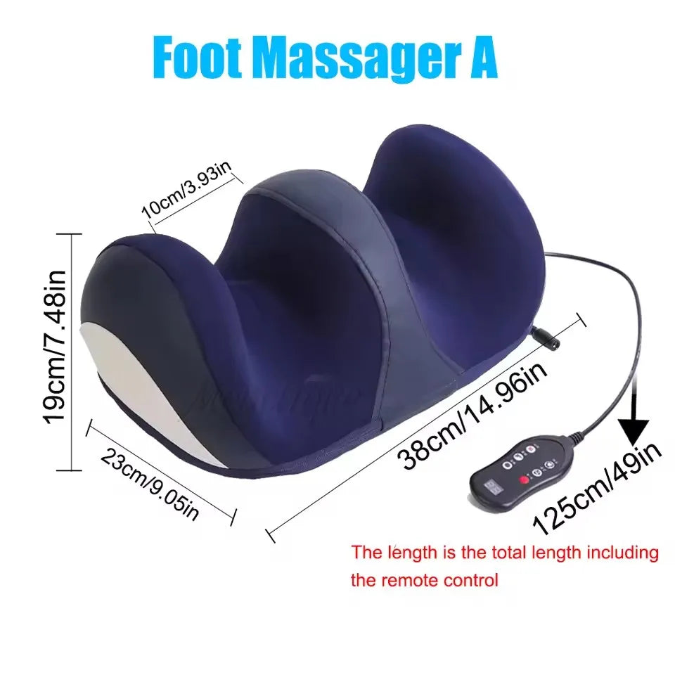 Electric Foot Massager With Heat Shiatsu Calf Leg Massage Machine Deep Tissue Kneading Therapy Feet Plantar Fasciitis Relaxation