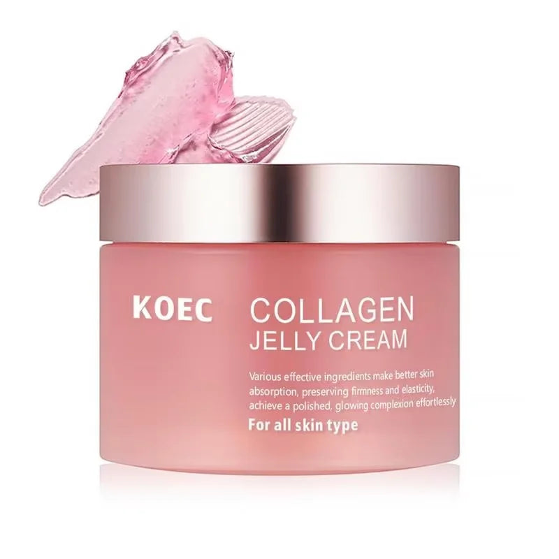KOEC Collagen Jelly Face Cream – Moisturizing & Nourishing Essence for Soft Skin & Shrink Pores