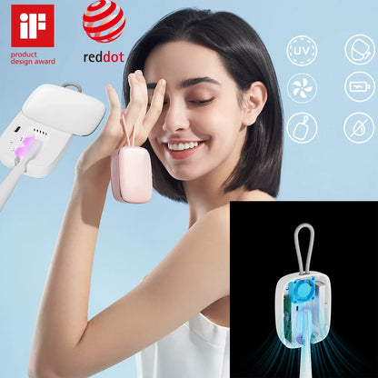 MINI UV Light Toothbrush Sterilizer Quick Fans Dry Holder Bathroom Equipment Charging Antibacteria Ultraviolet Tooth brush Box