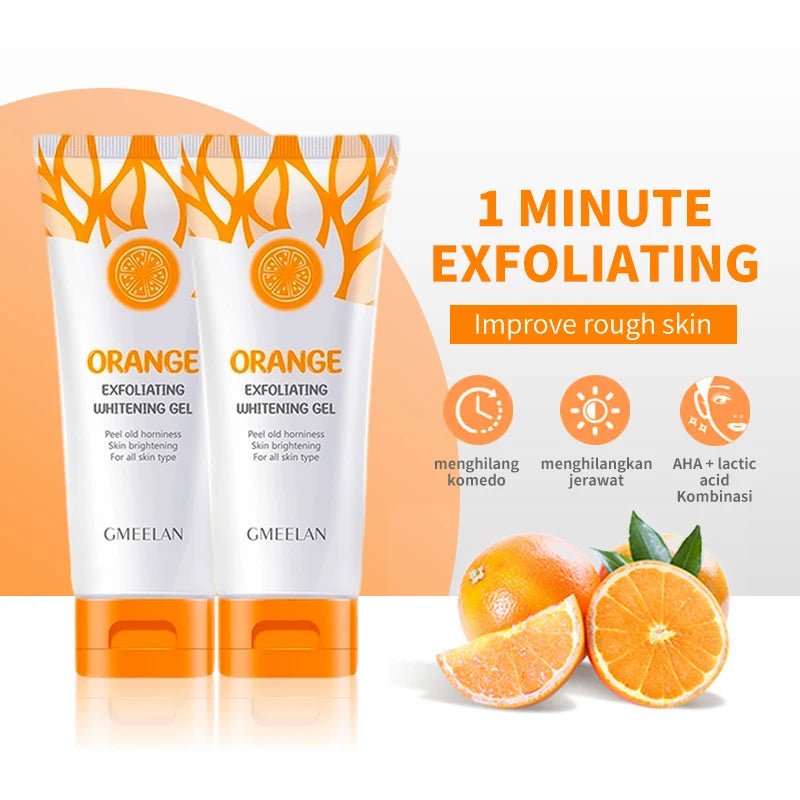 LANBENA Orange Exfoliating Gel – Brighten, Repair & Hydrate Skin Gently