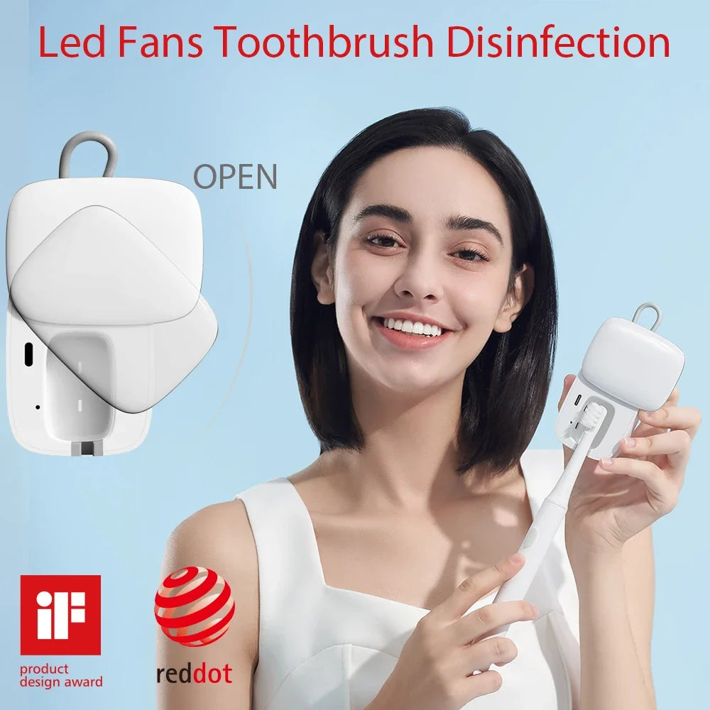 MINI UV Light Toothbrush Sterilizer Quick Fans Dry Holder Bathroom Equipment Charging Antibacteria Ultraviolet Tooth brush Box