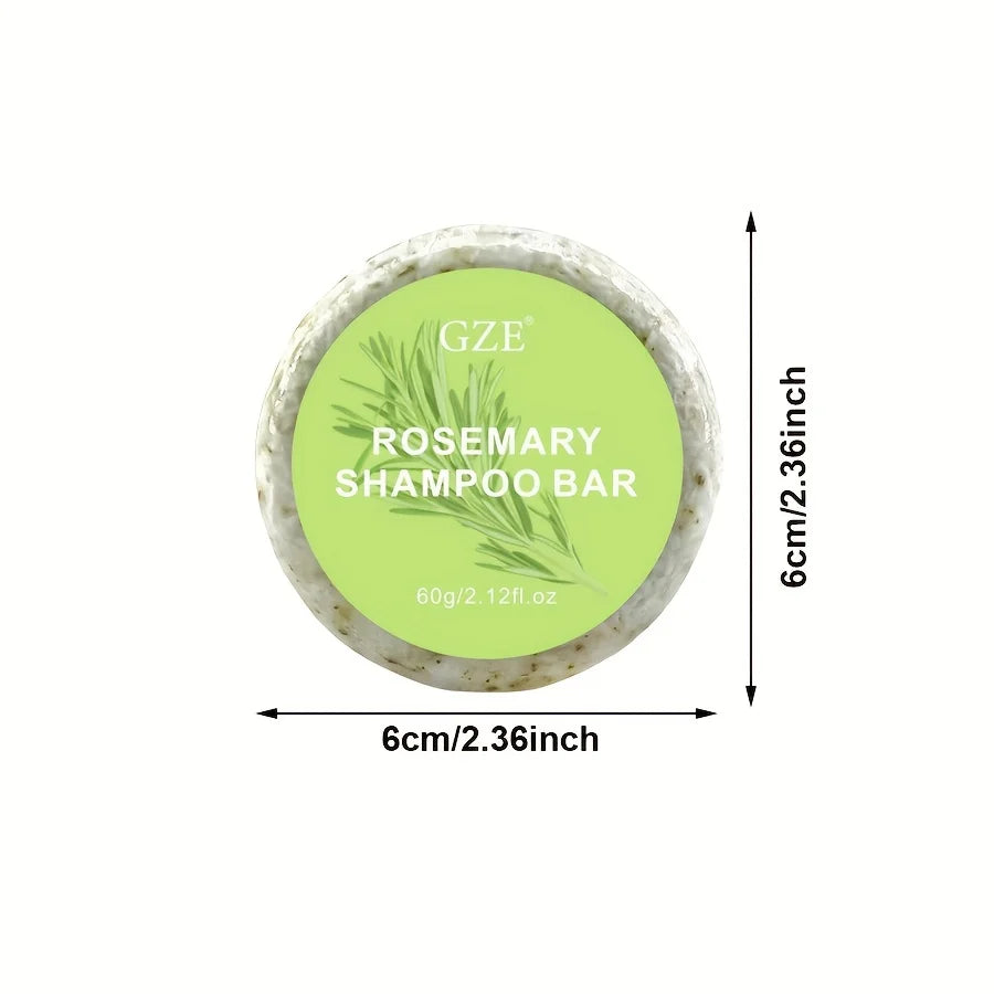 GZE Rosemary Shampoo Bar – Deep Cleansing & Nourishing Hair Care (60g)